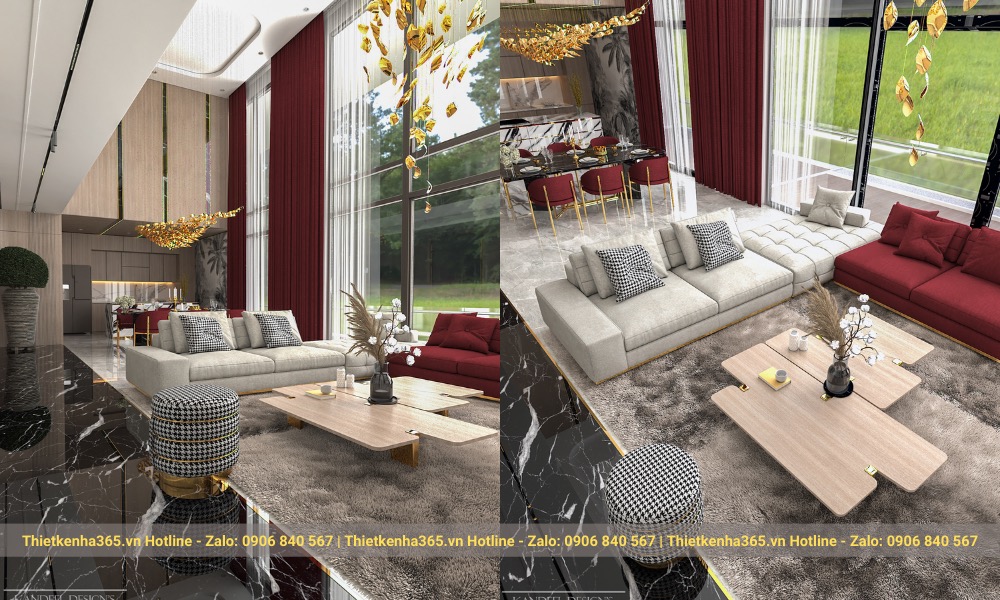 Thiết kế nội thất phòng khách - 251