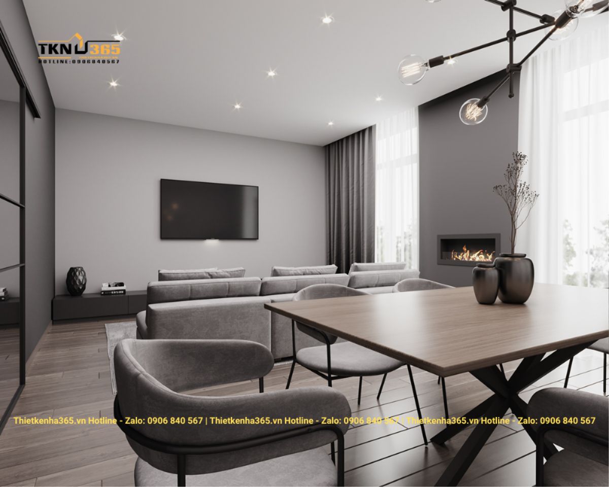 Tổng hợp các mẫu thiết kế nội thất nhà 2 tầng mái thái hiện đại