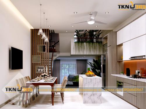 Nội thất phòng bếp sang trọng, hiện đại