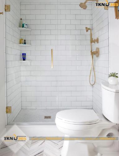 Nội thất nhà tắm tối giản nhưng vẫn tiện nghi