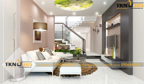 Phòng ngủ trẻ trung, tiện nghi được bố trí tủ quần áo kịch trần