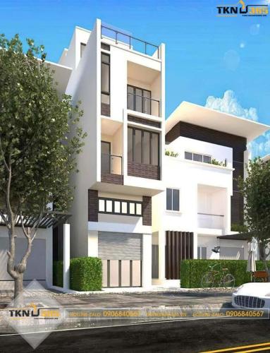 Thiết kế nhà 4x12 lệch tầng đơn giản, nhẹ nhàng