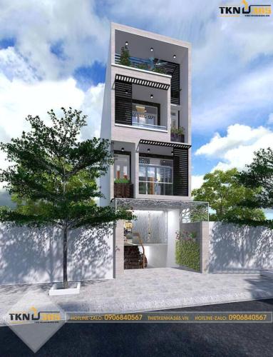  Mẫu nhà 4x12 lệch tầng có gara tiện lợi