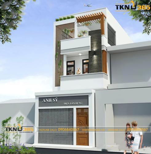 Ngôi nhà lệch tầng diện tích 4x12 vừa ở vừa kết hợp kinh doanh