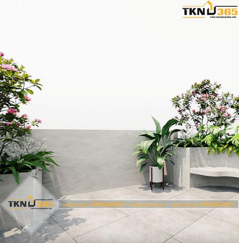 Sân thượng được thiết kế đẹp để tận hưởng khí trời