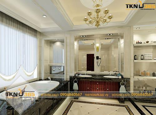 Phòng tắm tân cổ điển cực sang 